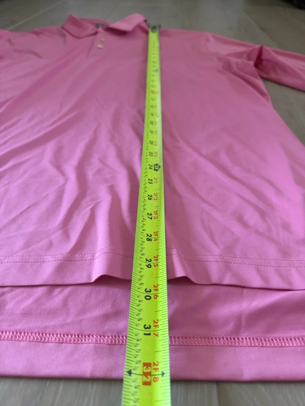 Peter Millar Summer Comfort Pink Long Sleeve Polo Shirt XL Performance Stretch